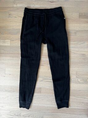 Paka Apparel Women’s Breathe Jogger M Black Alpaca Wool Cotton